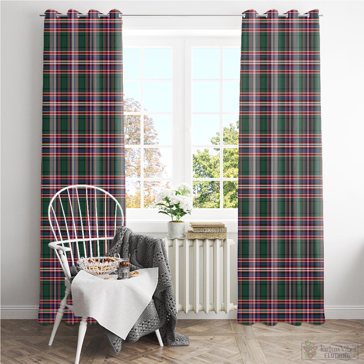 MacFarlane Hunting Modern Tartan Window Curtain