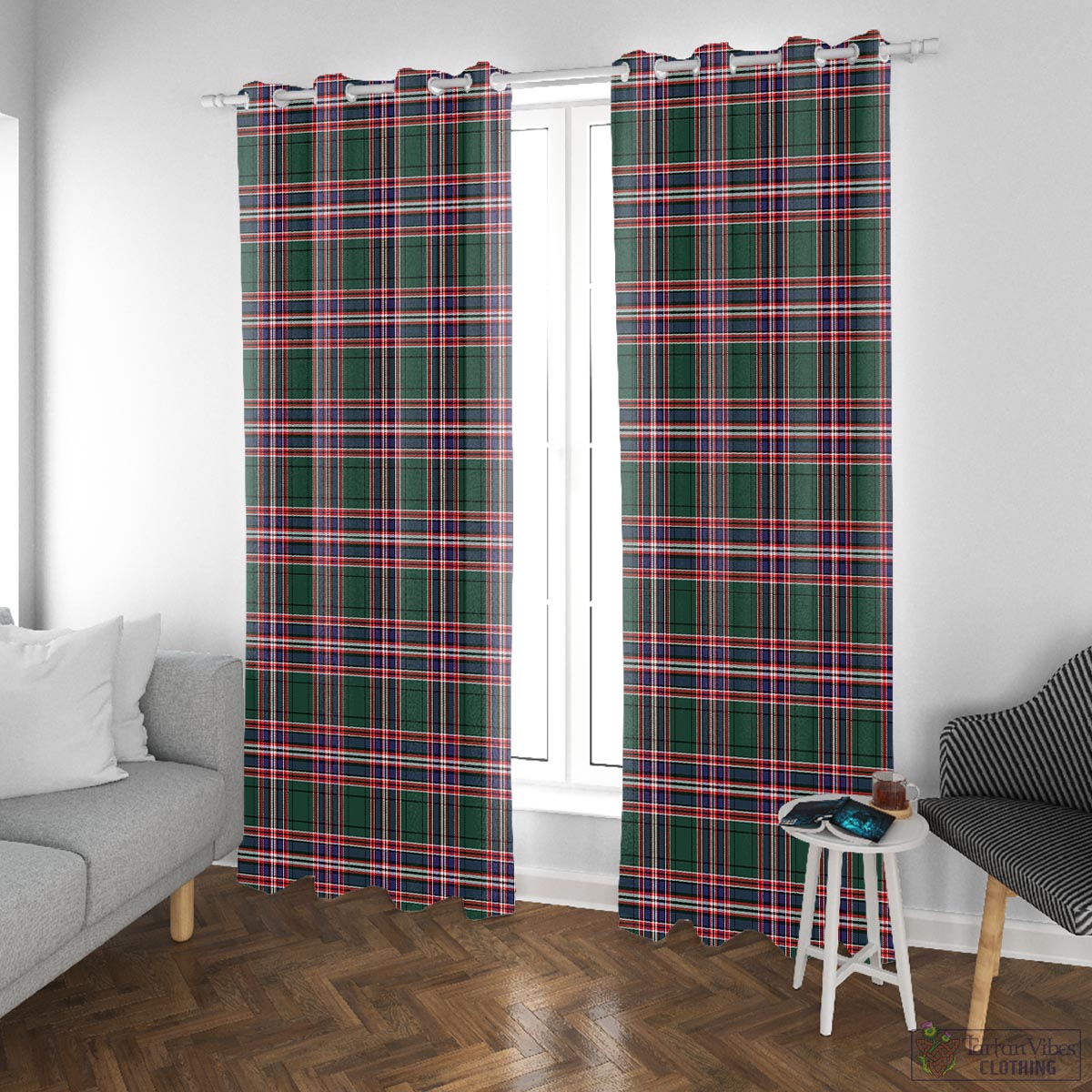 MacFarlane Hunting Modern Tartan Window Curtain