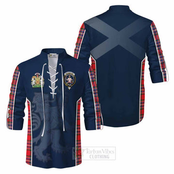 MacFarlane (McFarlane) Tartan Ghillie Kilt Shirt with Family Crest and Lion Rampant Vibes Sport Style