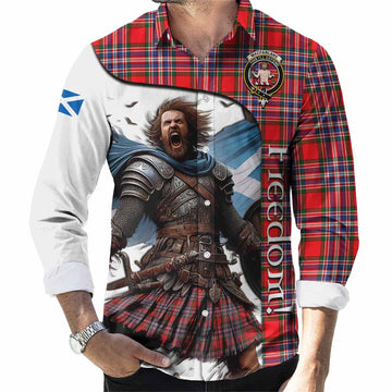 MacFarlane (McFarlane) Crest Tartan Long Sleeve Button Shirt Inspired by the Freedom of Scottish Warrior