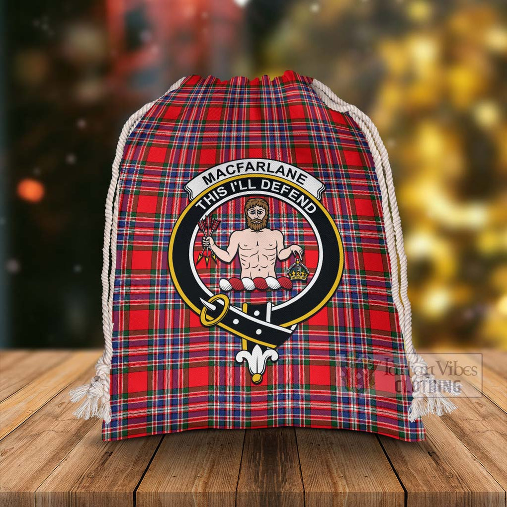 Tartan Vibes Clothing MacFarlane (McFarlane) Tartan Christmas Santa's Bag with Family Crest