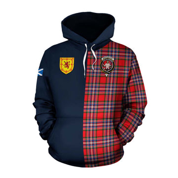 MacFarlane (McFarlane) Tartan Cotton Hoodie Alba with Scottish Lion Royal Arm Half Style