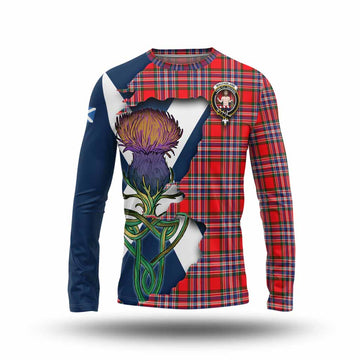 MacFarlane (McFarlane) Tartan Family Crest Long Sleeve T-Shirt Scottish Thistle Celtic Inspired Unisex - Tartan Vibes Clothing
