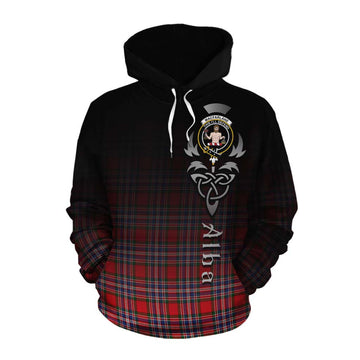 MacFarlane (McFarlane) Tartan Cotton Hoodie Featuring Alba Gu Brath Family Crest Celtic Inspired