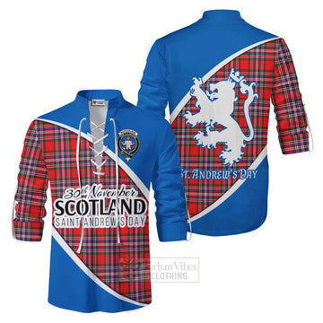 MacFarlane (McFarlane) Family Crest Tartan Ghillie Kilt Shirt Celebrate Saint Andrew's Day in Style