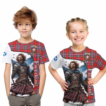 MacFarlane (McFarlane) Crest Tartan Kid T-Shirt Inspired by the Freedom of Scottish Warrior