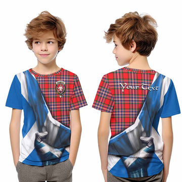 MacFarlane (McFarlane) Tartan Kid T-Shirt with Family Crest Scotland Patriotic Style