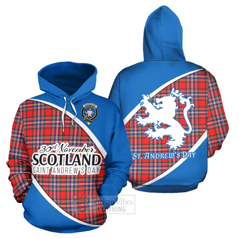 Tartan Vibes Clothing MacFarlane (McFarlane) Family Crest Tartan Hoodie Celebrate Saint Andrew's Day in Style