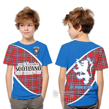 MacFarlane (McFarlane) Family Crest Tartan Kid T-Shirt Celebrate Saint Andrew's Day in Style