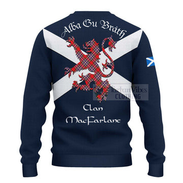 MacFarlane (McFarlane) Tartan Lion Rampant Ugly Sweater Proudly Display Your Heritage with Alba Gu Brath and Clan Name