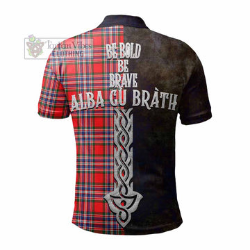 MacFarlane (McFarlane) Tartan Family Crest Polo Shirt Alba Gu Brath Be Brave Lion Ancient Style - Tartan Vibes Clothing