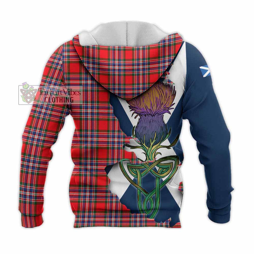 MacFarlane (McFarlane) Tartan Family Crest Knitted Hoodie Scottish Thistle Celtic Inspired - Tartan Vibes Clothing