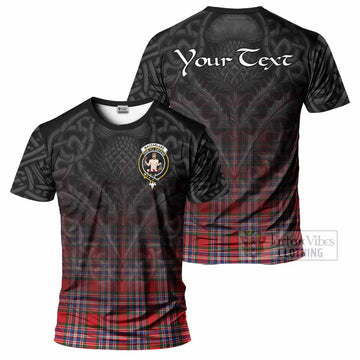 MacFarlane (McFarlane) Tartan T-Shirt with Family Crest Celtic Thistle Vibes