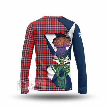 MacFarlane (McFarlane) Tartan Family Crest Long Sleeve T-Shirt Scottish Thistle Celtic Inspired - Tartan Vibes Clothing