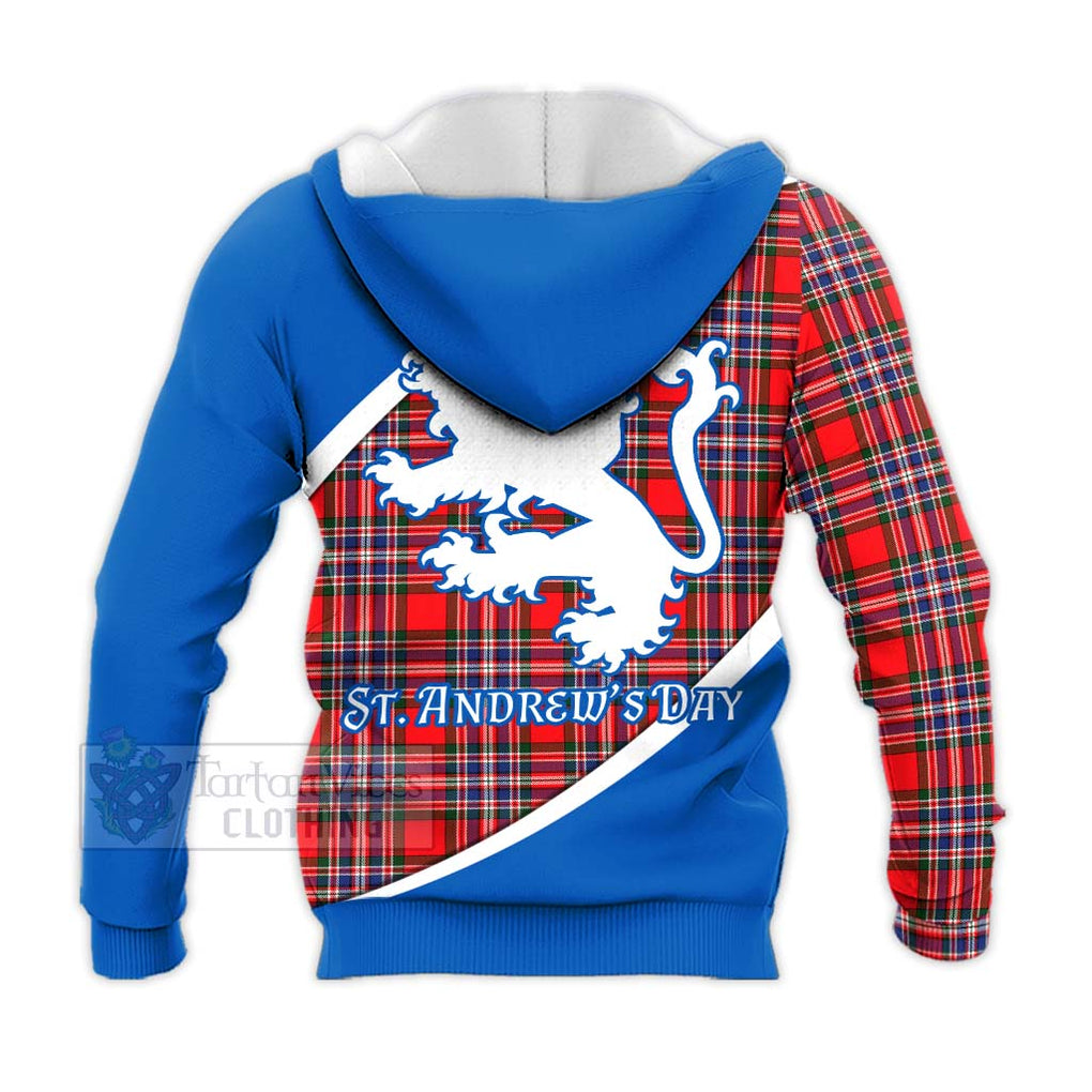 Tartan Vibes Clothing MacFarlane (McFarlane) Family Crest Tartan Knitted Hoodie Celebrate Saint Andrew's Day in Style