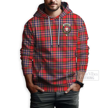 MacFarlane (McFarlane) Tartan Hoodie with Family Crest Celtic Skull Style