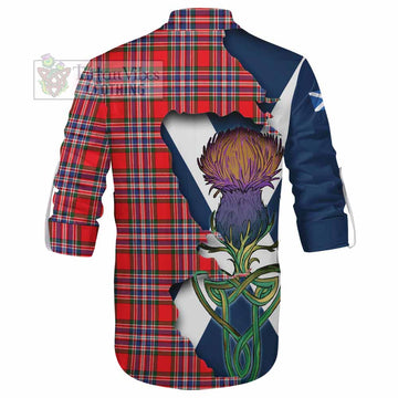 MacFarlane (McFarlane) Tartan Family Crest Ghillie Kilt Shirt Scottish Thistle Celtic Inspired - Tartan Vibes Clothing