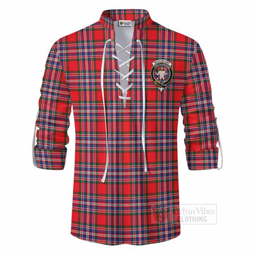 MacFarlane (McFarlane) Tartan Ghillie Kilt Shirt with Family Crest DNA In Me Style