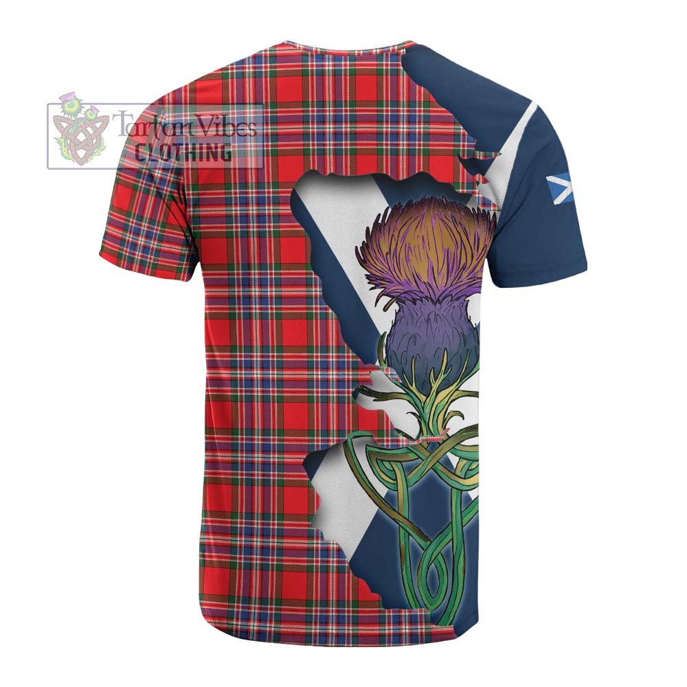 MacFarlane (McFarlane) Tartan Family Crest Cotton T-shirt Scottish Thistle Celtic Inspired - Tartan Vibes Clothing