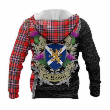 MacFarlane (McFarlane) Tartan Family Crest Knitted Hoodie Lion Rampant Royal Thistle Shield Celtic Inspired - Tartan Vibes Clothing