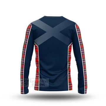 MacFarlane (McFarlane) Tartan Long Sleeve T-Shirt with Family Crest and Scottish Thistle Vibes Sport Style