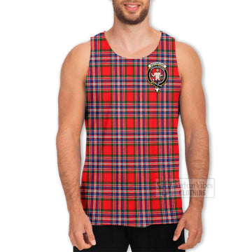 MacFarlane (McFarlane) Tartan Men's Tank Top with Family Crest Celtic Skull Style