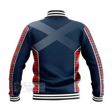 MacFarlane (McFarlane) Tartan Baseball Jacket with Family Crest and Scottish Thistle Vibes Sport Style