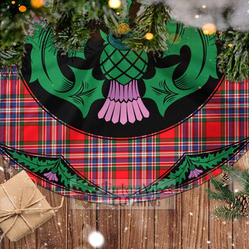 MacFarlane (McFarlane) Tartan Christmas Tree Skirt Scottish Thistle Style