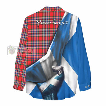 MacFarlane (McFarlane) Tartan Women's Casual Shirt with Family Crest Scotland Patriotic Style