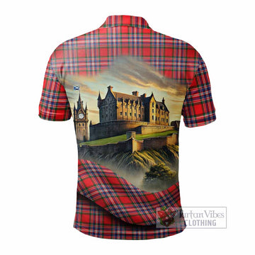 MacFarlane (McFarlane) Tartan Family Crest Polo Shirt with Scottish Ancient Castle Style - Tartan Vibes Clothing
