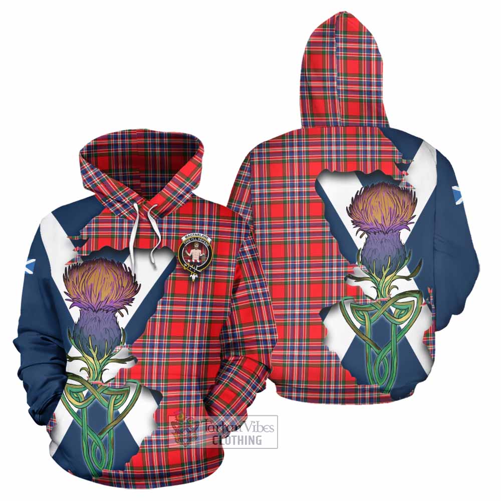 MacFarlane (McFarlane) Tartan Family Crest Hoodie Scottish Thistle Celtic Inspired - Tartan Vibes Clothing