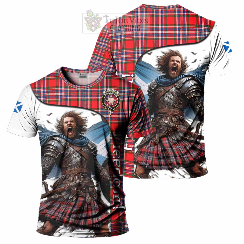 MacFarlane (McFarlane) Crest Tartan T-Shirt Inspired by the Freedom of Scottish Warrior