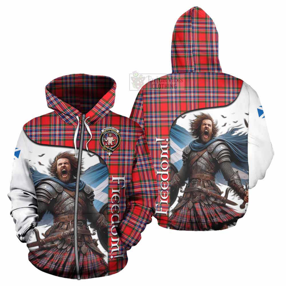 Tartan Vibes Clothing MacFarlane (McFarlane) Crest Tartan Hoodie Inspired by the Freedom of Scottish Warrior