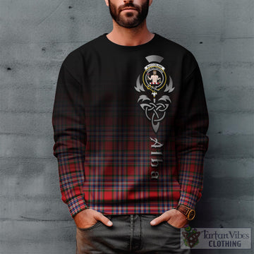 MacFarlane Modern Tartan Sweatshirt Featuring Alba Gu Brath Family Crest Celtic Inspired