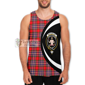 MacFarlane (McFarlane) Tartan Men's Tank Top with Family Crest Circle Style