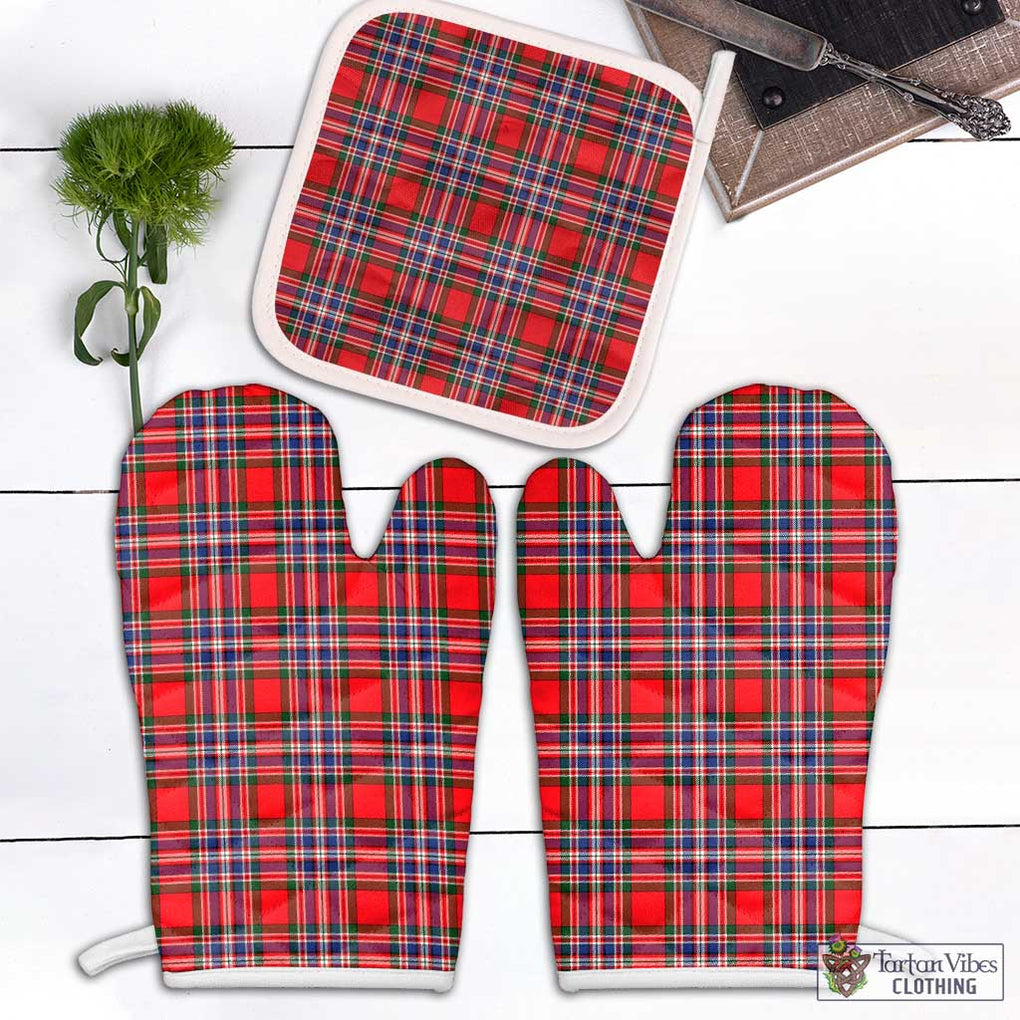 MacFarlane (McFarlane) Tartan Combo Oven Mitt & Pot-Holder Combo 1 Oven Mitt & 1 Pot-Holder White - Tartan Vibes Clothing