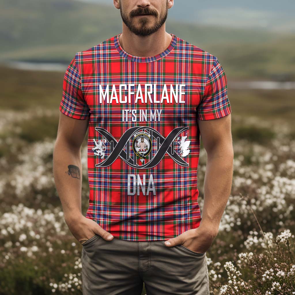 Tartan Vibes Clothing MacFarlane Modern Tartan T-Shirt with Family Crest DNA In Me Style