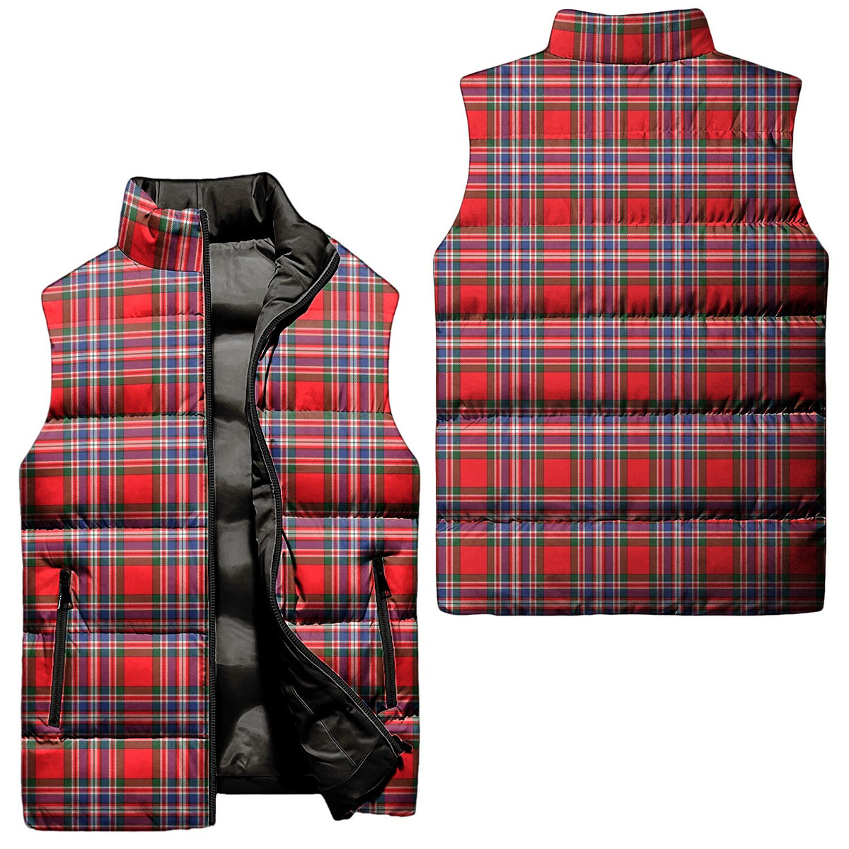 MacFarlane (McFarlane) Tartan Sleeveless Puffer Jacket Unisex - Tartan Vibes Clothing