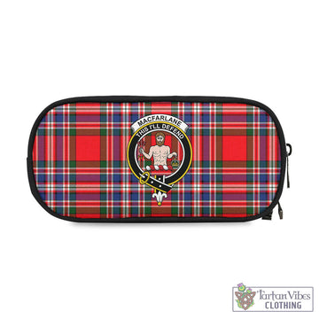 MacFarlane Modern Tartan Pen and Pencil Case with Family Crest