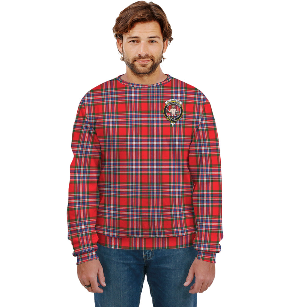 MacFarlane (McFarlane) Tartan Sweatshirt with Family Crest Unisex - Tartan Vibes Clothing