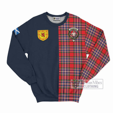 MacFarlane (McFarlane) Tartan Sweatshirt Alba with Scottish Lion Royal Arm Half Style