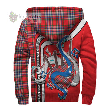 MacFarlane (McFarlane) Tartan Sherpa Hoodie with Epic Bagpipe Style