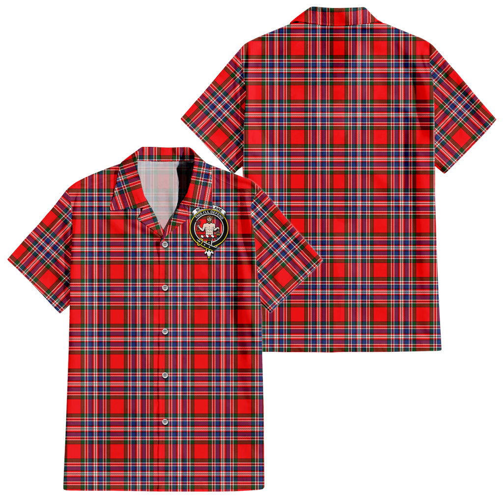 macfarlane-modern-tartan-short-sleeve-button-down-shirt-with-family-crest