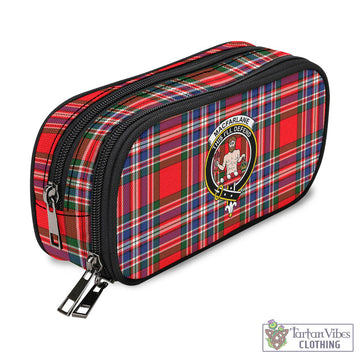 MacFarlane Modern Tartan Pen and Pencil Case with Family Crest