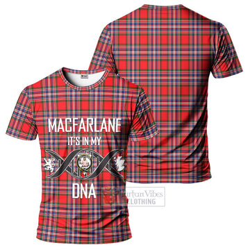 MacFarlane Modern Tartan T-Shirt with Family Crest DNA In Me Style