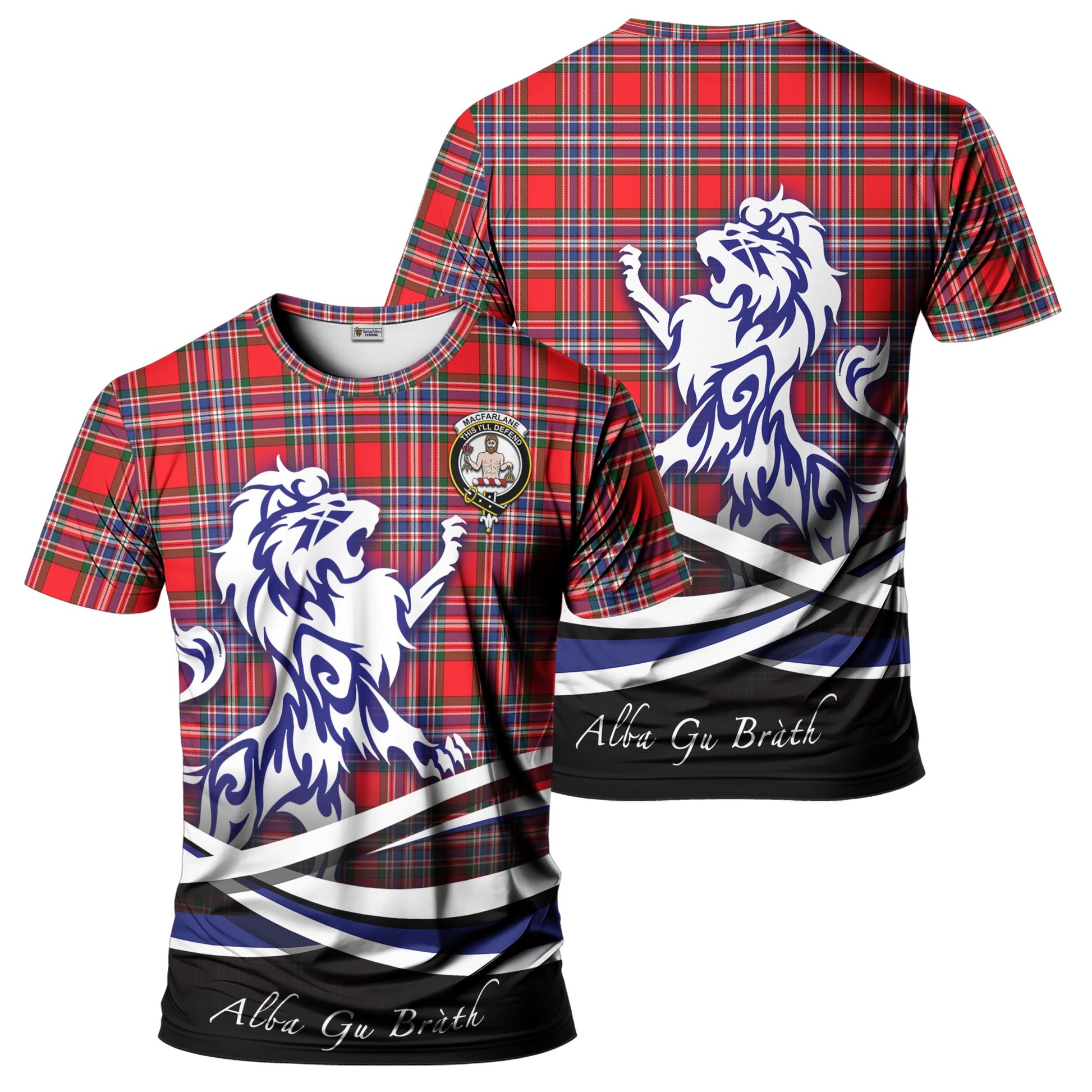 macfarlane-modern-tartan-t-shirt-with-alba-gu-brath-regal-lion-emblem