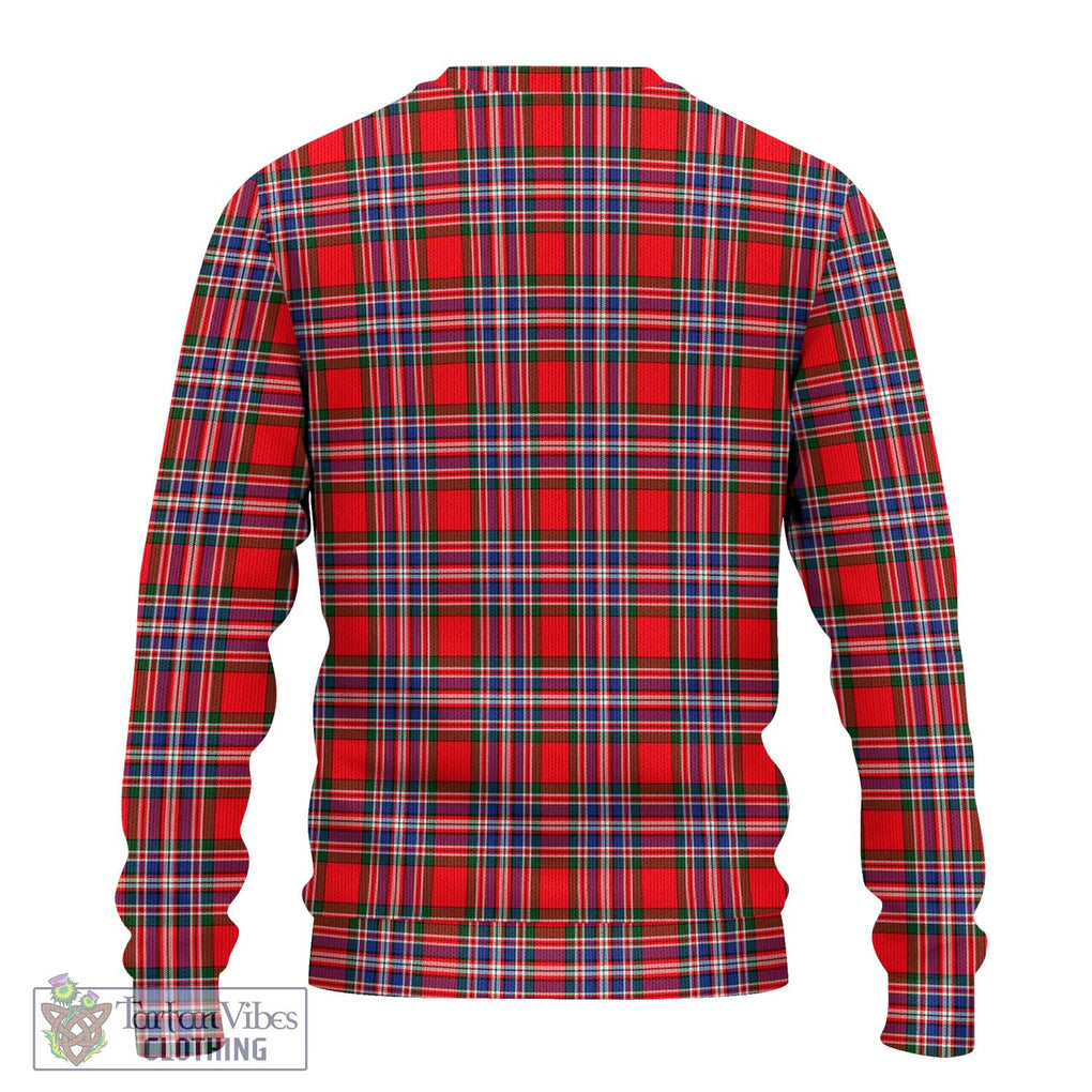 MacFarlane (McFarlane) Tartan Knitted Sweater with Family Crest DNA In Me Style - Tartanvibesclothing Shop