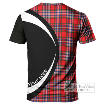 MacFarlane Modern Tartan T-Shirt with Family Crest Circle Style