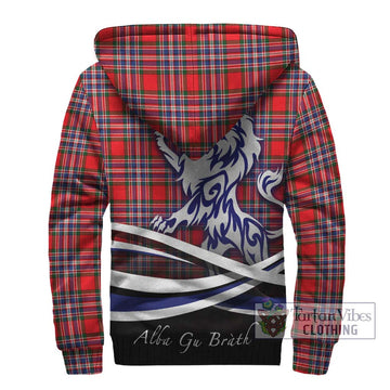 MacFarlane (McFarlane) Tartan Sherpa Hoodie with Alba Gu Brath Regal Lion Emblem