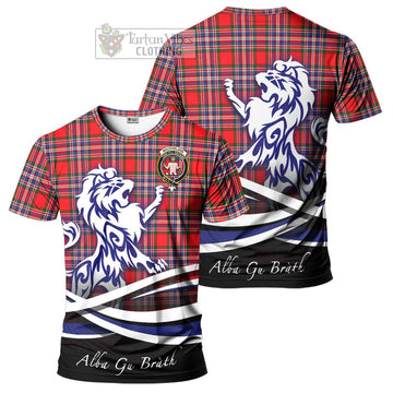 MacFarlane (McFarlane) Tartan Cotton T-shirt with Alba Gu Brath Regal Lion Emblem